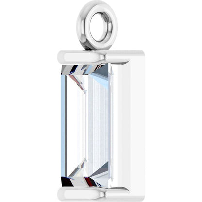 1/4 CTW Natural Diamond Channel-Set Dangle