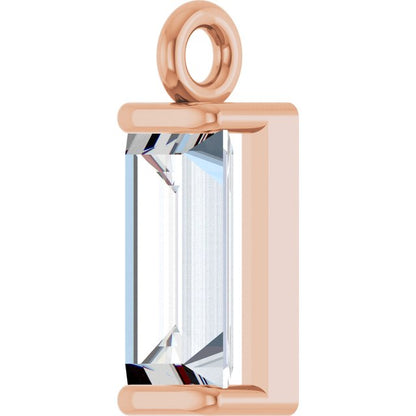 1/4 CTW Natural Diamond Channel-Set Dangle