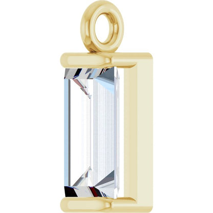 1/4 CTW Natural Diamond Channel-Set Dangle