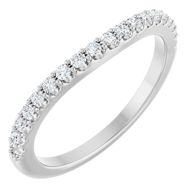 1/4 CTW Natural Diamond Matching Band, 3.5 mm