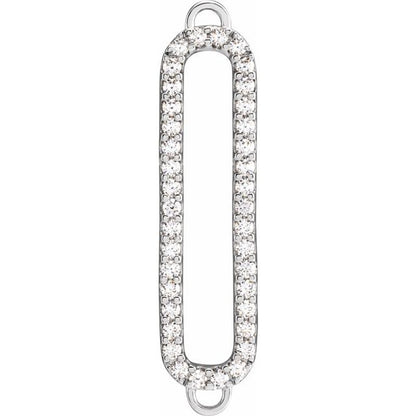 1/3 CTW Lab-Grown Diamond Geometric Link