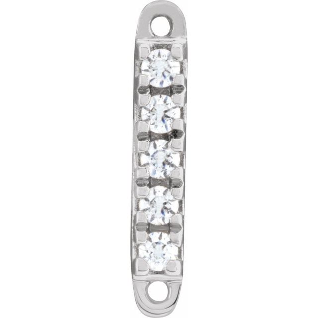 .03 CTW Natural Diamond Bar Link