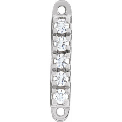 .03 CTW Natural Diamond Bar Link