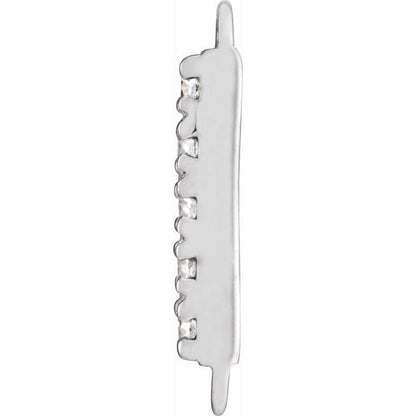 .03 CTW Natural Diamond Bar Link