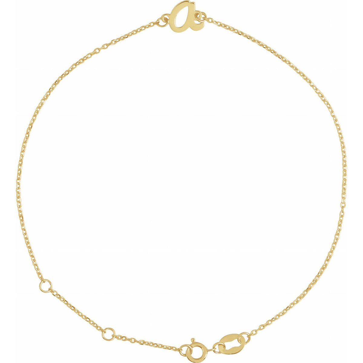 Initial 6 1/2-7 1/2" Bracelet