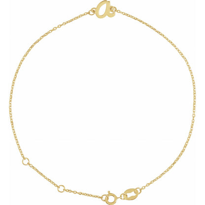 Initial 6 1/2-7 1/2" Bracelet