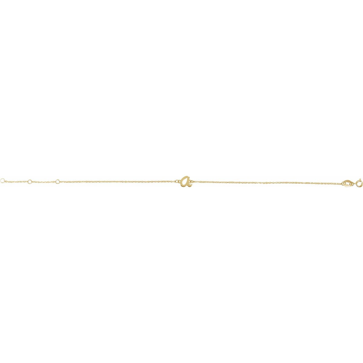 Initial 6 1/2-7 1/2" Bracelet