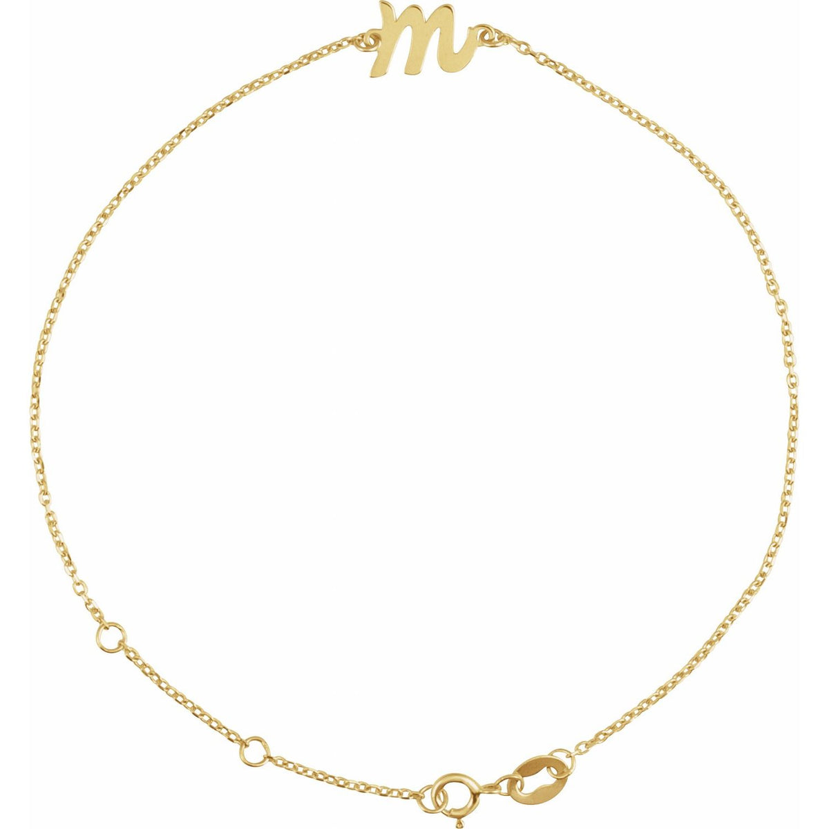 Initial 6 1/2-7 1/2" Bracelet