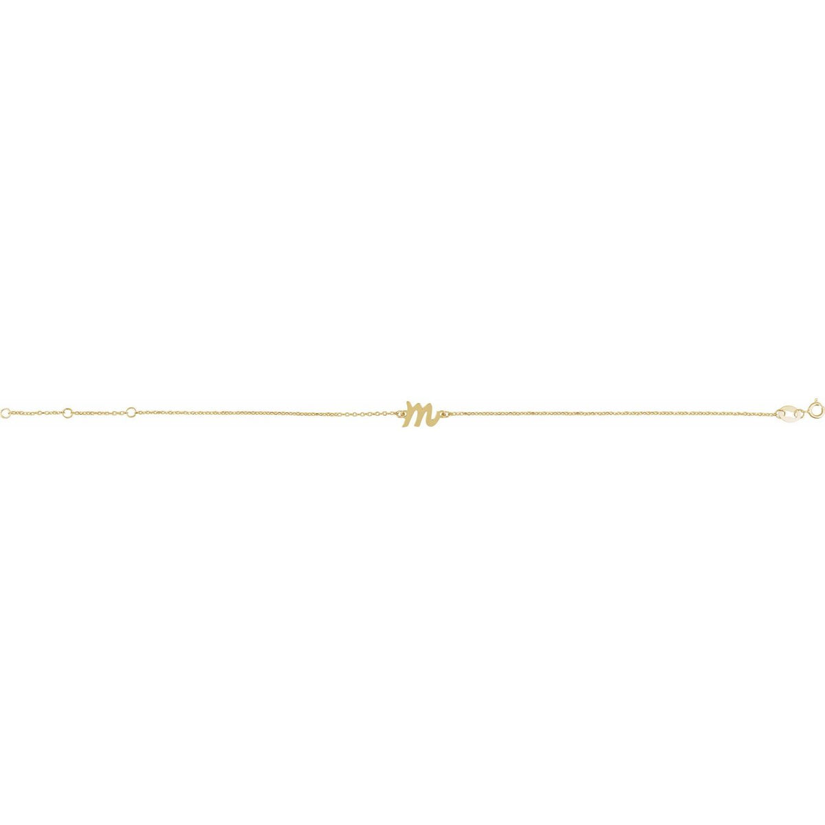 Initial 6 1/2-7 1/2" Bracelet