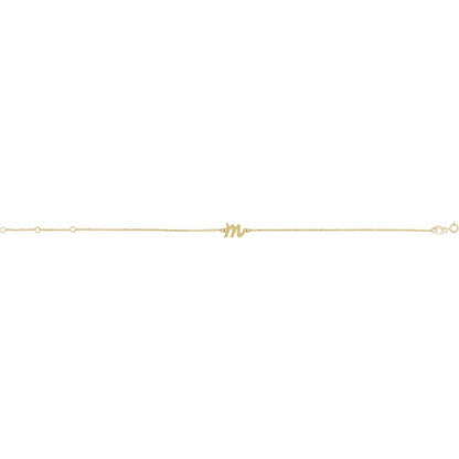 Initial 6 1/2-7 1/2" Bracelet