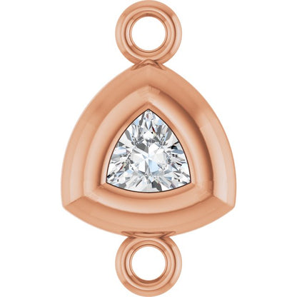 1/10 CT Natural Diamond Back-Set Bezel Link