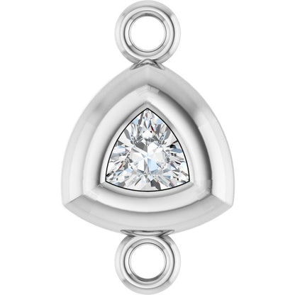 1/10 CT Lab-Grown Diamond Back-Set Bezel Link