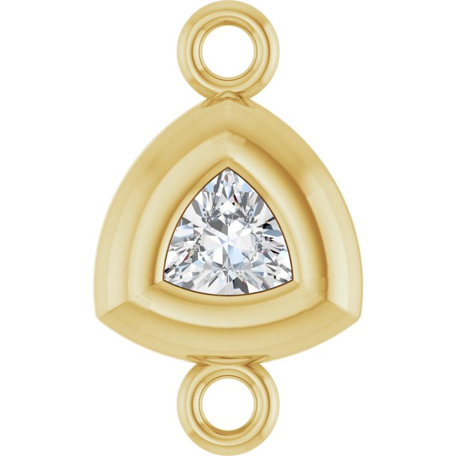 1/10 CT Lab-Grown Diamond Back-Set Bezel Link