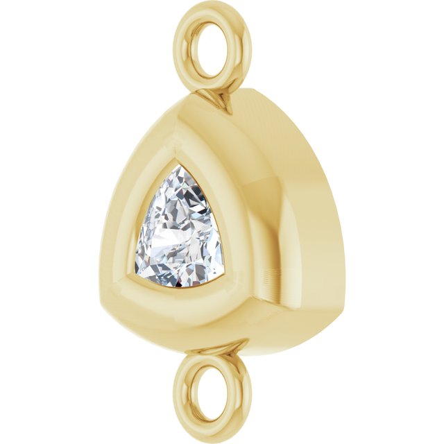 1/10 CT Lab-Grown Diamond Back-Set Bezel Link