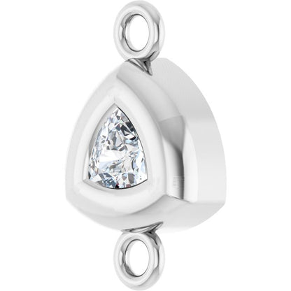 1/10 CT Lab-Grown Diamond Back-Set Bezel Link