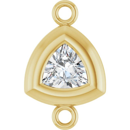 1/6 CT Lab-Grown Diamond Back-Set Bezel Link