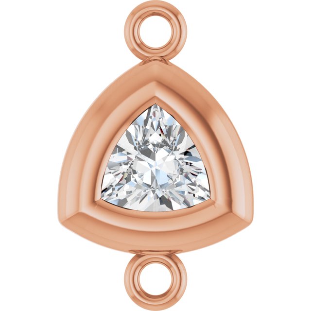 1/6 CT Lab-Grown Diamond Back-Set Bezel Link