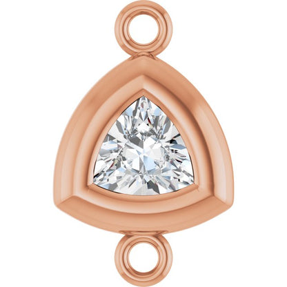 1/6 CT Lab-Grown Diamond Back-Set Bezel Link