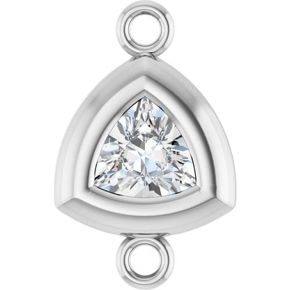 1/6 CT Lab-Grown Diamond Back-Set Bezel Link
