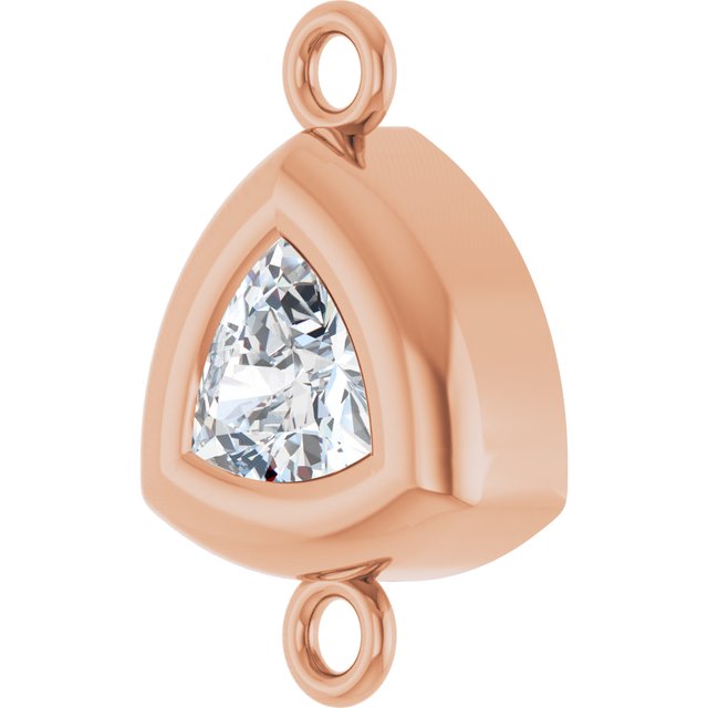 1/6 CT Lab-Grown Diamond Back-Set Bezel Link