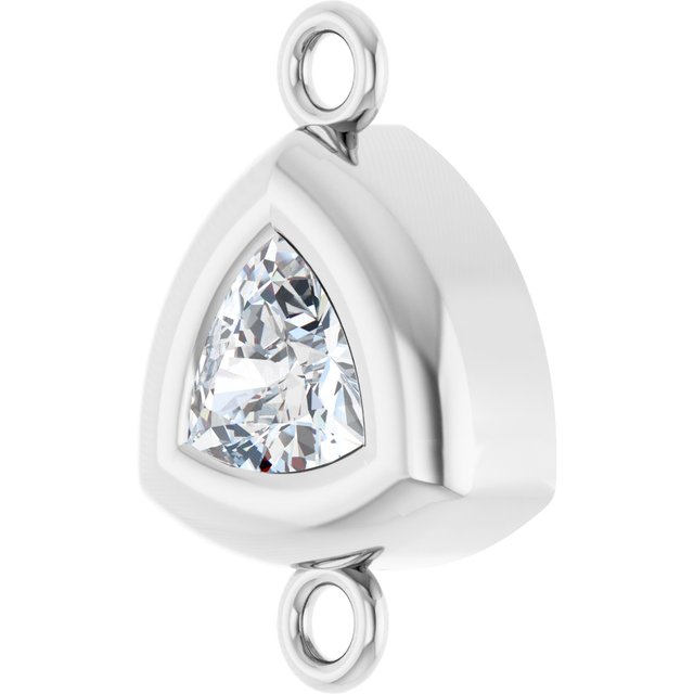 1/6 CT Lab-Grown Diamond Back-Set Bezel Link