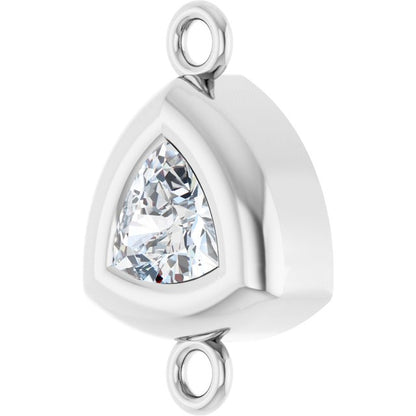 1/6 CT Lab-Grown Diamond Back-Set Bezel Link