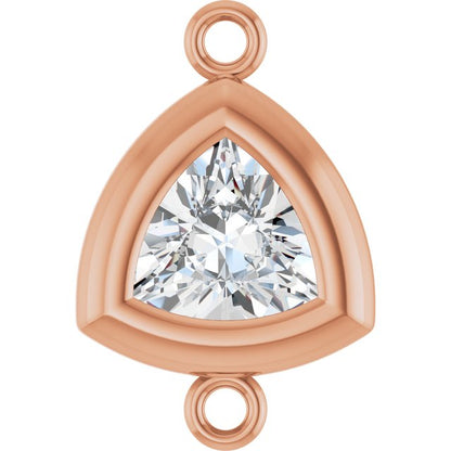 1/3 CT Lab-Grown Diamond Back-Set Bezel Link