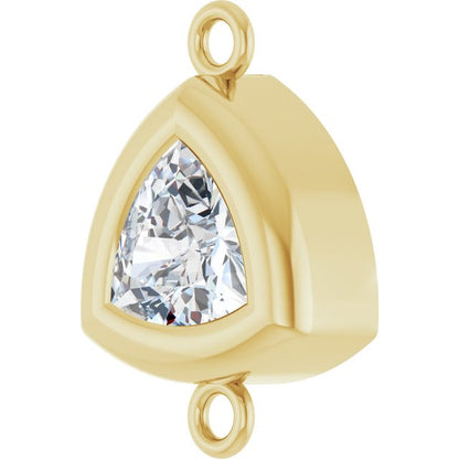 1/3 CT Lab-Grown Diamond Back-Set Bezel Link