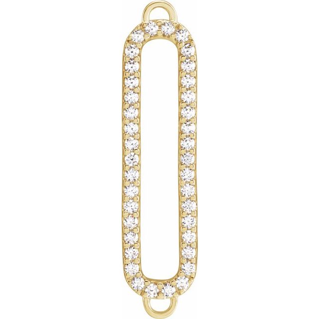 1/3 CTW Lab-Grown Diamond Geometric Link