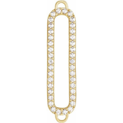 1/3 CTW Lab-Grown Diamond Geometric Link