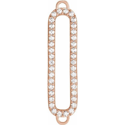 1/3 CTW Lab-Grown Diamond Geometric Link