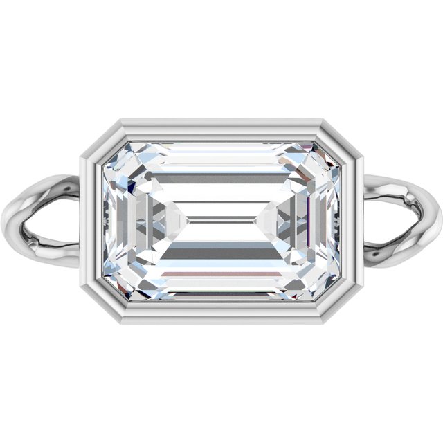 5/8 CT Natural Diamond Bezel-Set Link, 5.3 mm x 11.3 mm