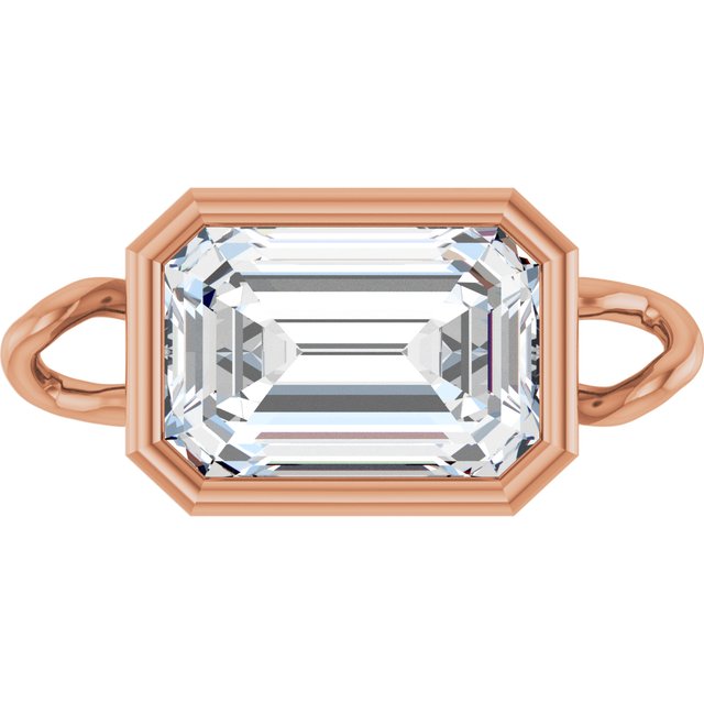 5/8 CT Lab-Grown Diamond Bezel-Set Link, 5.3 mm x 11.3 mm