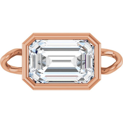 5/8 CT Natural Diamond Bezel-Set Link, 5.3 mm x 11.3 mm