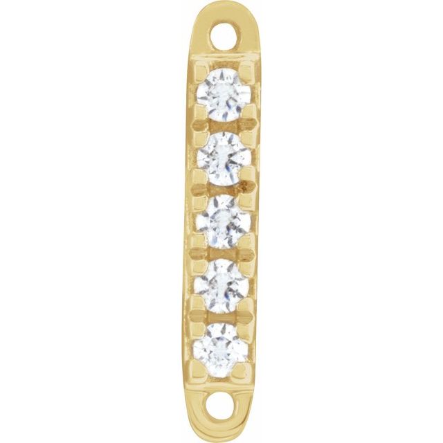 .03 CTW Natural Diamond Bar Link