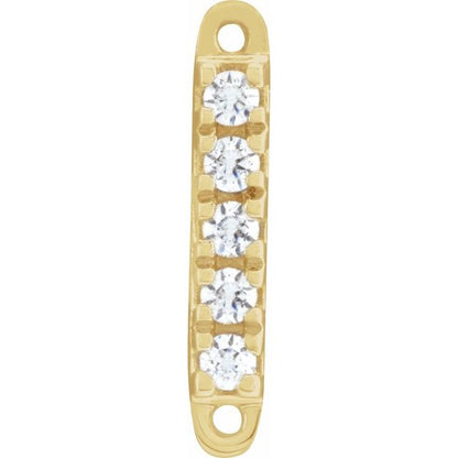 .03 CTW Natural Diamond Bar Link