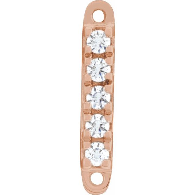 .03 CTW Natural Diamond Bar Link