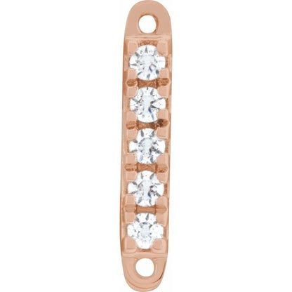 .03 CTW Natural Diamond Bar Link