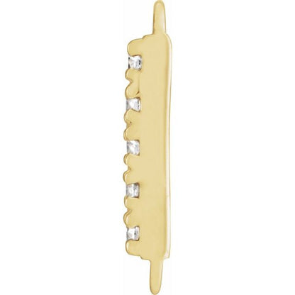 .03 CTW Natural Diamond Bar Link