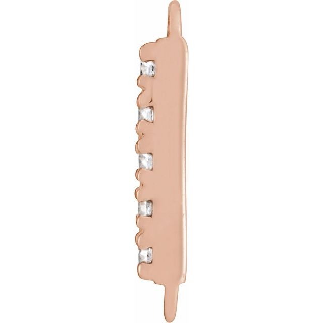 .03 CTW Natural Diamond Bar Link