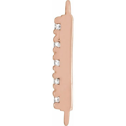 .03 CTW Natural Diamond Bar Link