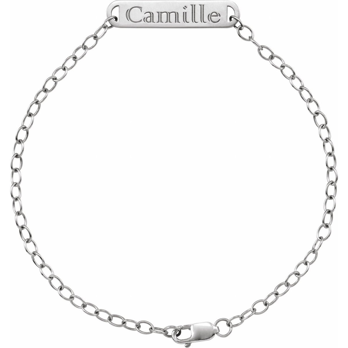 Engravable Bar 7" Bracelet (BRC936)
