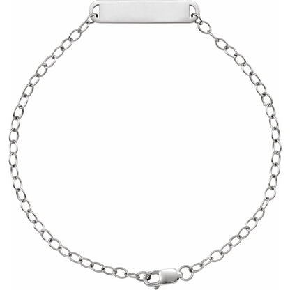 Engravable Bar 7" Bracelet (BRC936)