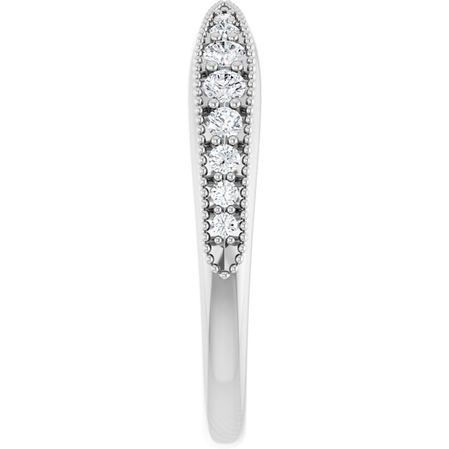 1/4 CTW Natural Diamond Contour Band, 2.57 mm