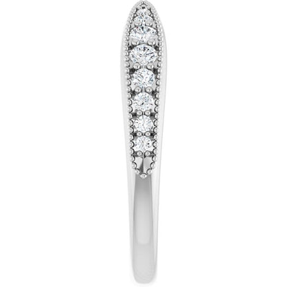 1/4 CTW Natural Diamond Contour Band, 2.57 mm