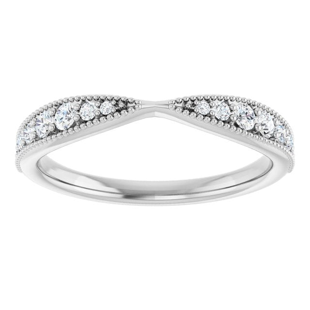 1/4 CTW Natural Diamond Contour Band, 2.57 mm