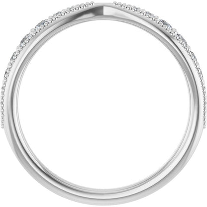 1/4 CTW Natural Diamond Contour Band, 2.57 mm
