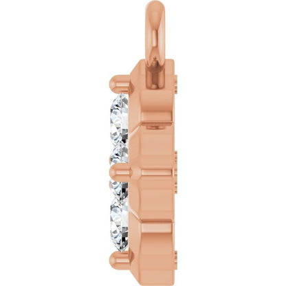 1/8 CTW Lab-Grown Diamond Cluster Dangle