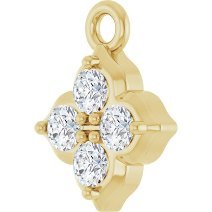 1/8 CTW Lab-Grown Diamond Cluster Dangle