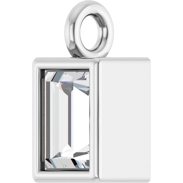 .08 CT Natural Diamond Dangle, 2.9 mm x 5.7 mm